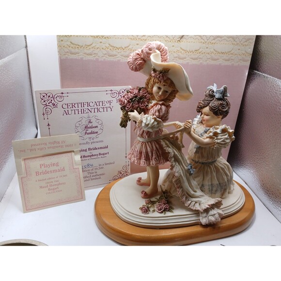 Retired Playing Bridesmaid H5500 Maud Humphrey Bogart Certificate In Box W/ COA - Picture 1 of 15